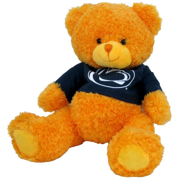 plush candy cub orange bear with Penn State t-shirt